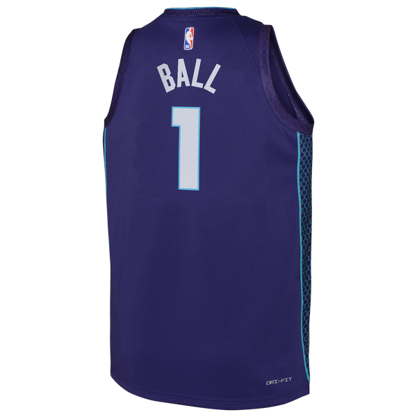 Jordan Hornets Statement Swingman Jersey - Boys' Grade School - Teal/Purple