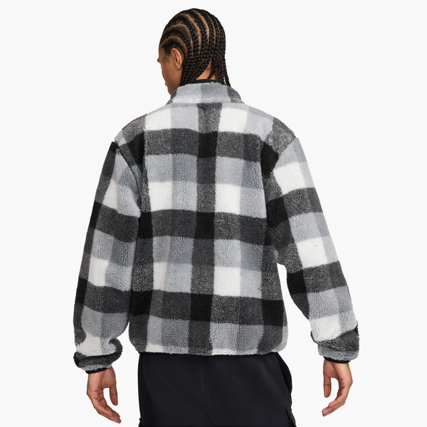 Nike Club Seasonal Winterized All Over Print Half-Zip - Men's - Black/White/Smoke Grey - Image 3