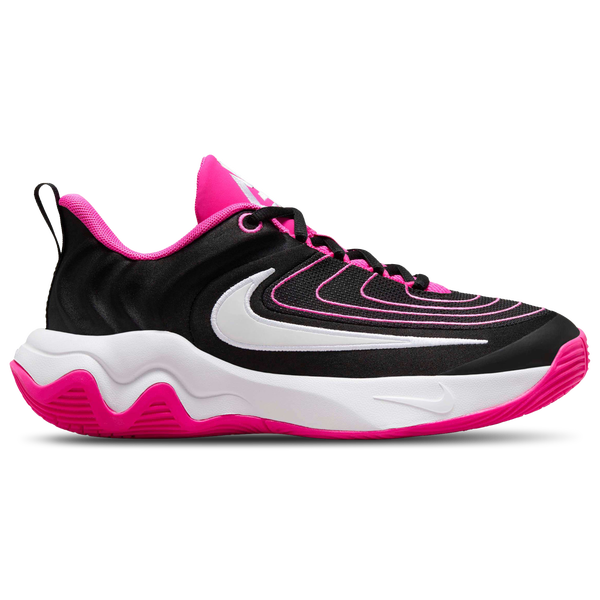 Nike Giannis Immortality 4 - Boys' Grade School - White/Black/Laser Fuchsia