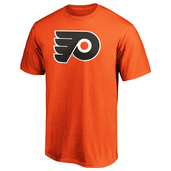 Fanatics Flyers Team Primary Logo T-Shirt - Men's - Orange