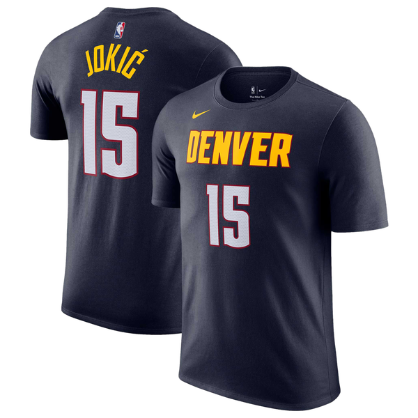 Nike Nuggets Name & Number T-Shirt - Men's - College Navy