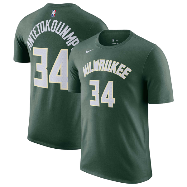 Nike Bucks Name & Number T-Shirt - Men's - Hunter Green