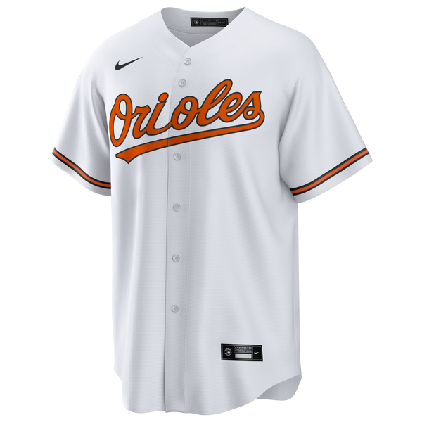 Nike MLB Baltimore Orioles Home Replica Jersey - Men's - White - Image 2