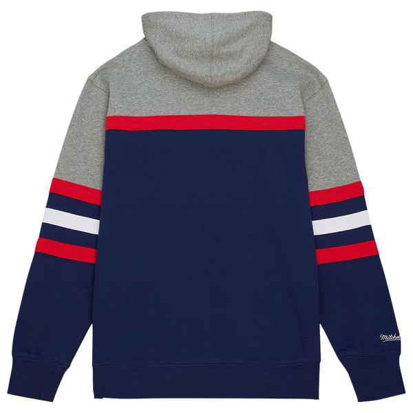 Mitchell & Ness Capitals Head Coach Pullover Hoodie - Men's - Navy - Image 3