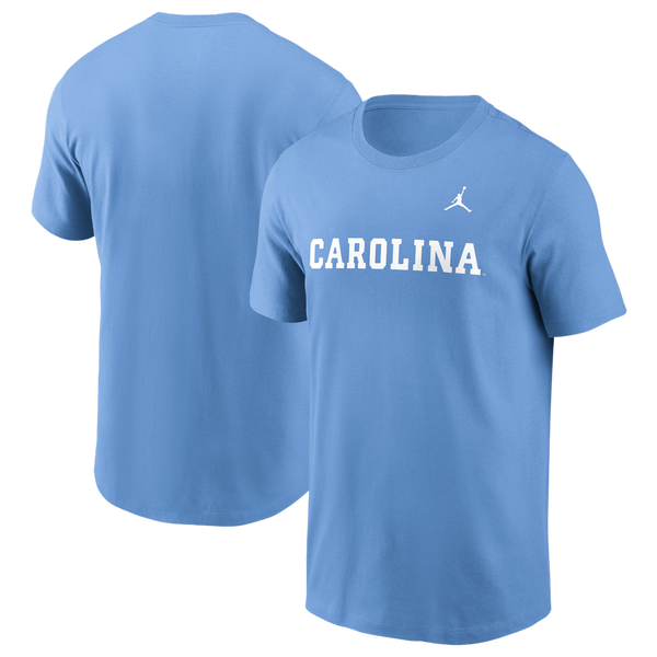 Jordan North Carolina Primetime Evergreen Wordmark... - Men's - Light Blue